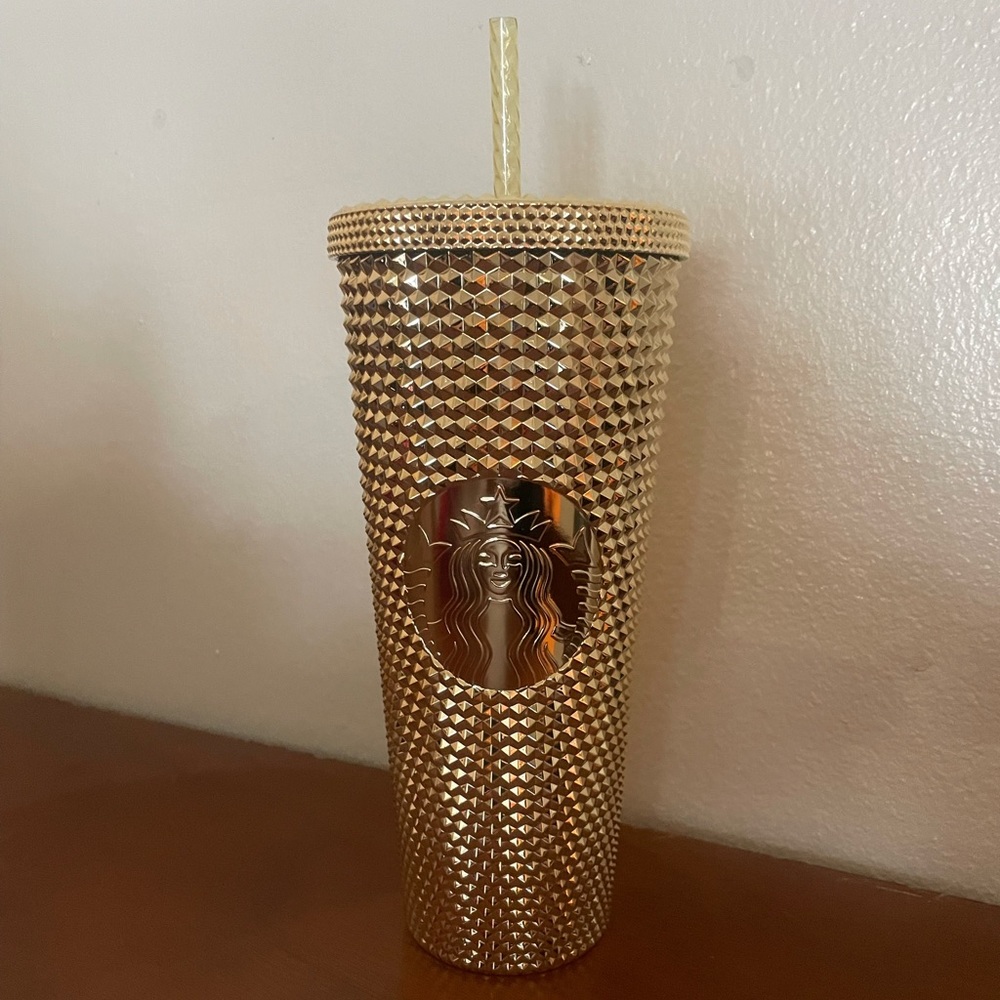 Starbucks Holiday 2022 Gold Studded Venti Tumbler